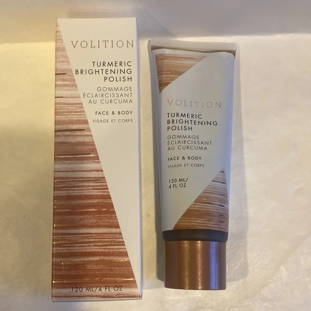 VOLITION Turmeric Brightening Polish 4oz $40 Sealed CLEAN BEAUTY NIB